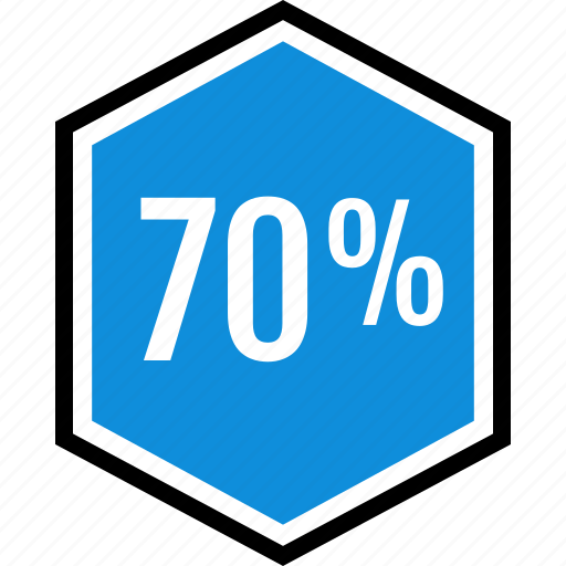 Sventy, percent, infographic icon - Download on Iconfinder
