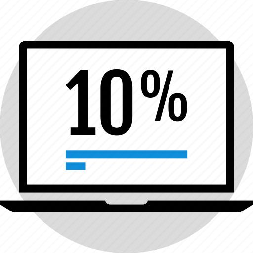 Ten, percent, infographic icon - Download on Iconfinder