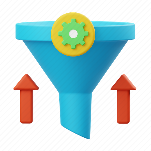 Funnel 3D illustration - Download on Iconfinder