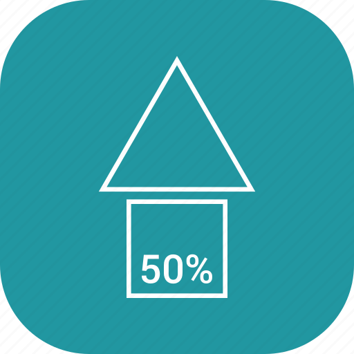 Up, orientation, arrow, 50 percent, 50, direction, fifty icon - Download on Iconfinder