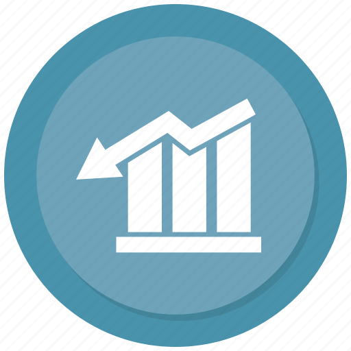 Bar, chart, down, growth icon - Download on Iconfinder