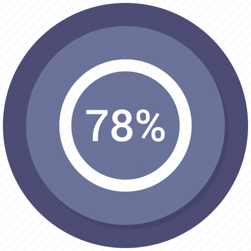 Chart, percentage, pie, seventy eight icon - Download on Iconfinder