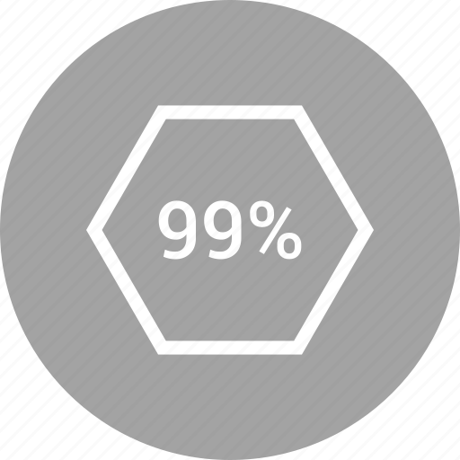 Ninty nine, percent, rate, revenue icon - Download on Iconfinder