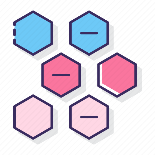 Alternating, diagram, hexagons icon - Download on Iconfinder