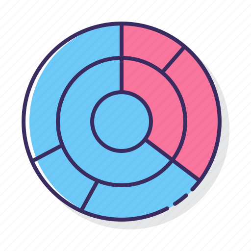 Categorized, chart, pie, sunburst icon - Download on Iconfinder