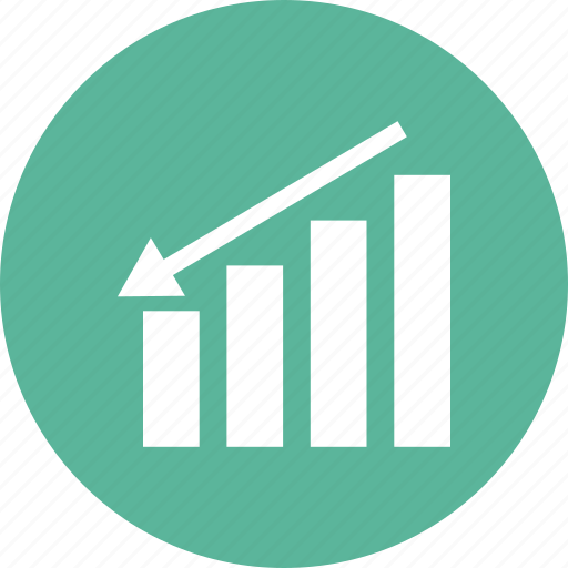 Analytics, chart, down market, finance, graph, growth, sales icon - Download on Iconfinder