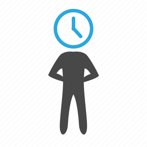 Any time, head, men, ontime, support, time, waiting icon - Download on Iconfinder