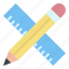 pencil, drawing tools, ruler, toolbar 