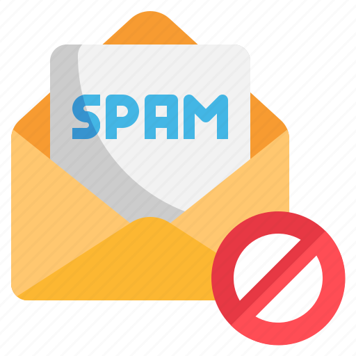 Anti, spam, alert, email, flat icon - Download on Iconfinder