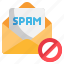 anti, spam, alert, email, flat 