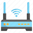 cablo, modem, connection, network, router, flat