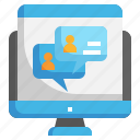 chat, feedback, conversation, communication, speech, bubble, flat