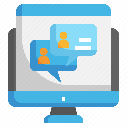 Chat, feedback, conversation, communication, speech, bubble, flat icon - Download on Iconfinder