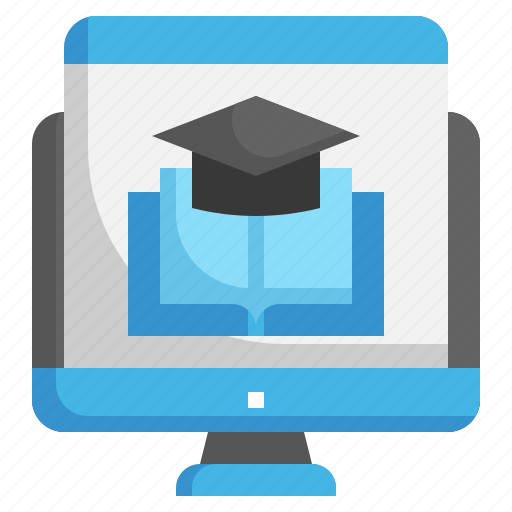 Courseware, online, course, university, college, flat icon - Download on Iconfinder