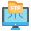 ftp, files, and, folders, ui, padlock, protection, flat 