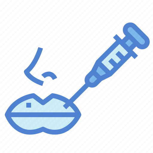 Injection, syringe, vaccine, mouth, medical icon - Download on Iconfinder