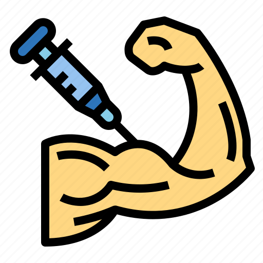 Injection, syringe, vaccine, arm, medical icon - Download on Iconfinder