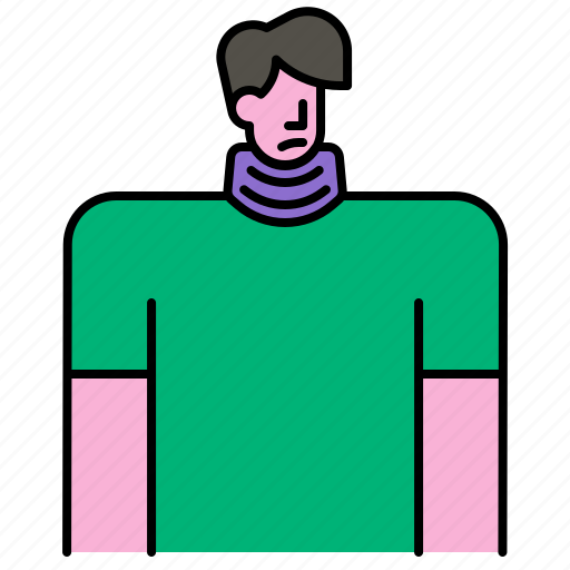 Neck, brace, collar, trench, disease, spine icon - Download on Iconfinder