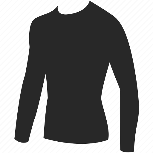 Long sleeve, shirt, skivvy, swim, thermal, tight, underwear icon - Download on Iconfinder