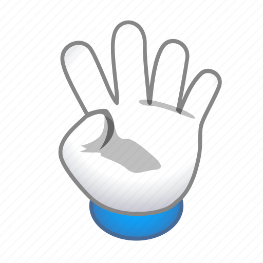 Four, gesture, hand, signs icon - Download on Iconfinder