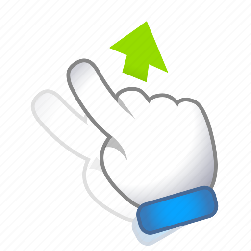 Gesture, hand, move, signs, swipe, up icon - Download on Iconfinder