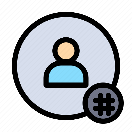 Hashtag, contact, tweet, follow, tag icon - Download on Iconfinder