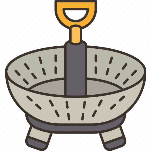 Steamer, vegetable, mesh, stainless, kitchen icon - Download on Iconfinder