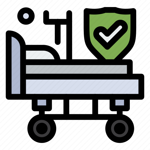 Bed, hospital, insurance, wheels icon - Download on Iconfinder