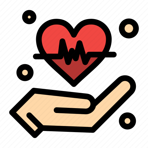 Hand, heart, hold, insurance icon - Download on Iconfinder