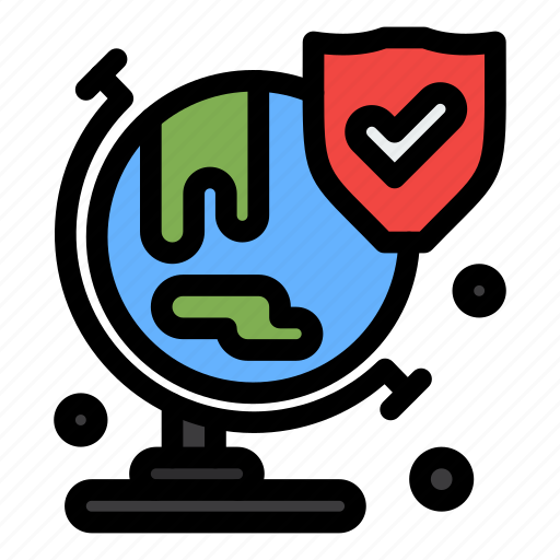 Insurance, security, shield, world icon - Download on Iconfinder