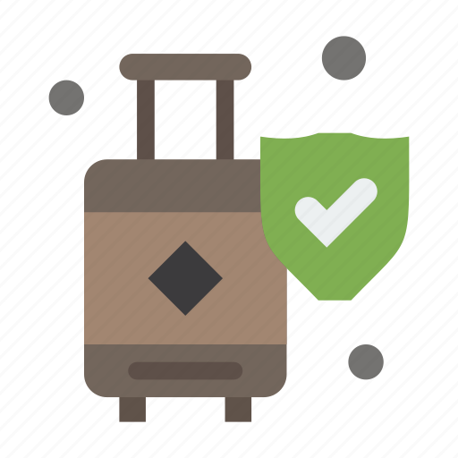 Insurance, luggage, shield, suitcase icon - Download on Iconfinder