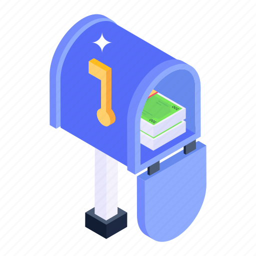 Mailbox, cash mailbox, postal service, postbox, letter box icon - Download on Iconfinder