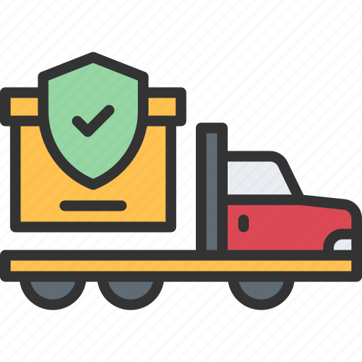 Delivery, insurance, truck, box, shipping icon - Download on Iconfinder