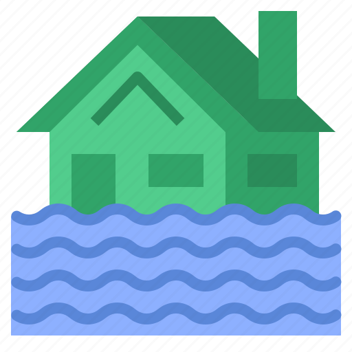 Flood, home, house, insurance icon - Download on Iconfinder
