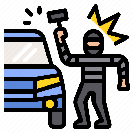 Car, crime, insurance, robbery, theft icon - Download on Iconfinder