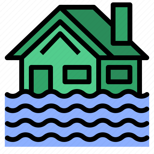 Flood, home, house, insurance icon - Download on Iconfinder