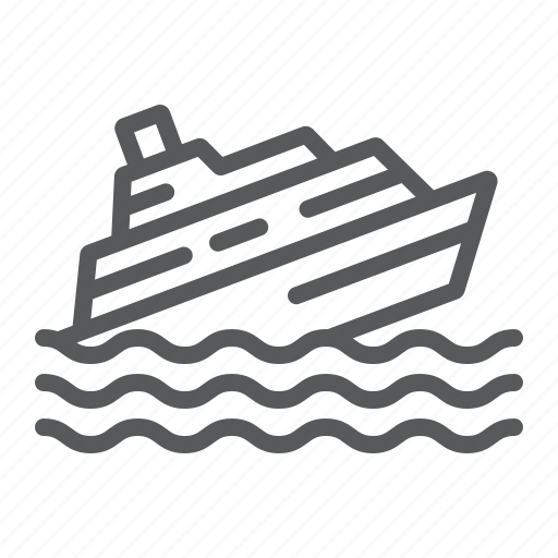 Boat, catastrophe, disaster, ship, sink, sinking, water icon - Download on Iconfinder