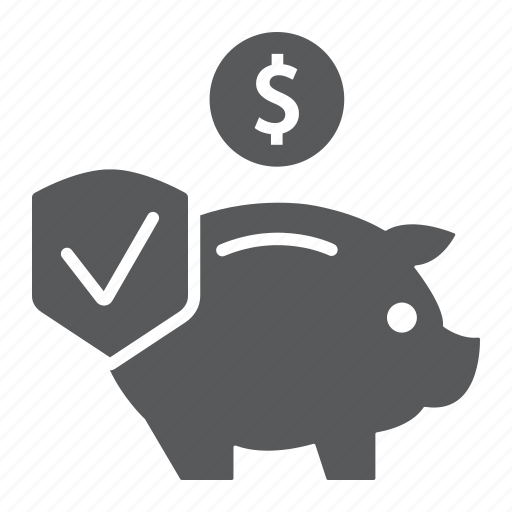 Deposit, finance, insurance, money, piggy, protection, safety icon - Download on Iconfinder