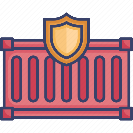 Container, insurance, protection, security, shield, shipping icon - Download on Iconfinder