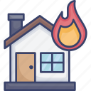 fire, flame, home, house, insurance, protection, security