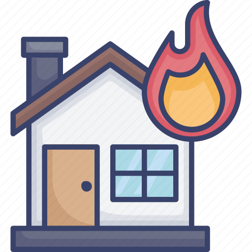 Fire, flame, home, house, insurance, protection, security icon - Download on Iconfinder