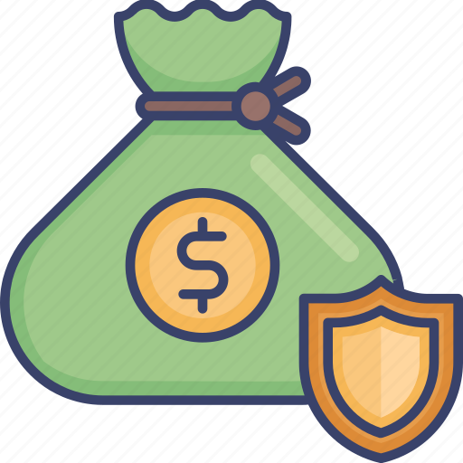 Bag, dollar, finance, insurance, money, protection, security icon - Download on Iconfinder