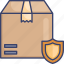 box, delivery, insurance, package, protection, security, shipping 