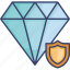diamond, gem, insurance, jewel, protection, security, value 