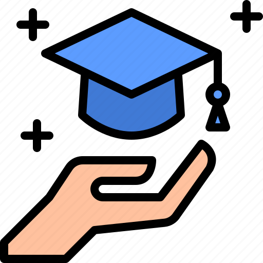 Education, insurance, study, university, protection, hand icon - Download on Iconfinder