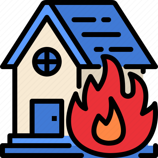 Fire, firefighter, emergency, insurance, house, home icon - Download on Iconfinder