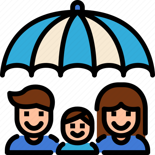 Family, insurance, protection, safety, umbrella, security, protect icon - Download on Iconfinder