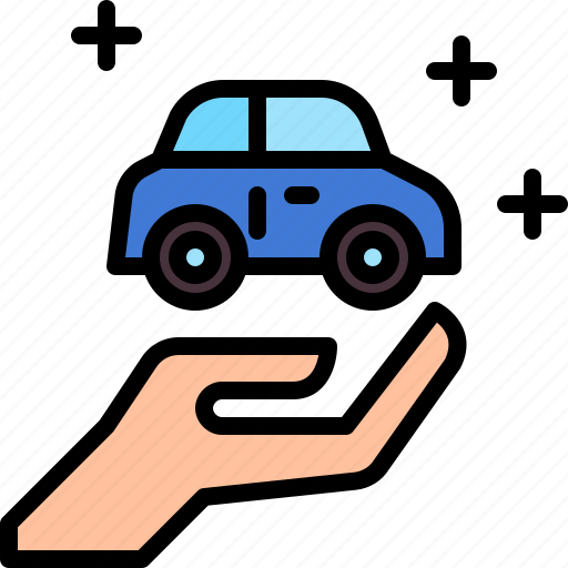 Car, insurance, automobile, travel, transport, hand icon - Download on Iconfinder