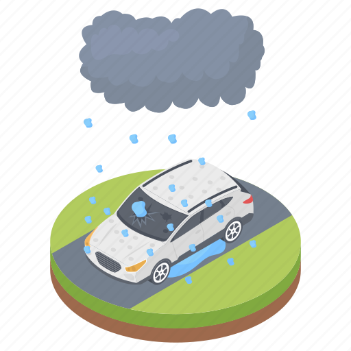 Hail damage, hail damage car, hail hazard, hail storm, natural disaster icon - Download on Iconfinder