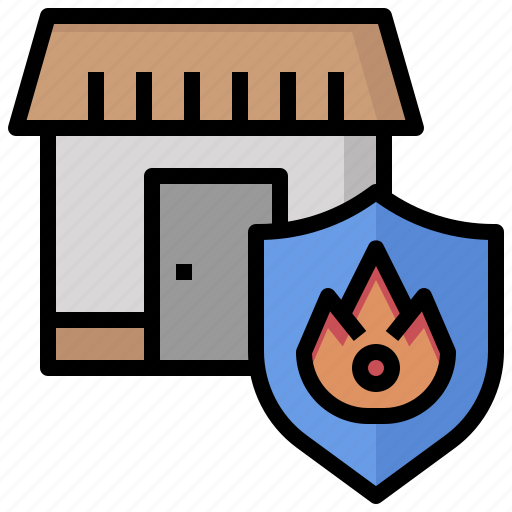 Estate, fire, insurance, mortgage, property, protection, real icon - Download on Iconfinder